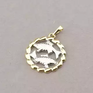 Кулон риби Xuping (позолота/родій)