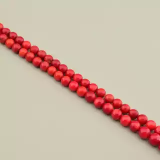 Намистини Корал 42 см 5 мм. (без застібки)