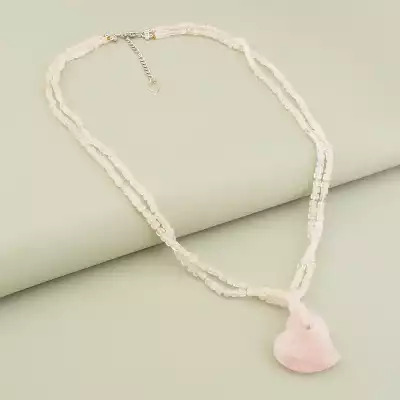 Намисто Рожевий кварц 53 см