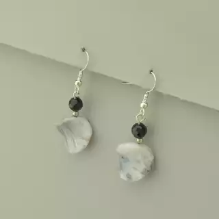 Сережки петля Яшма