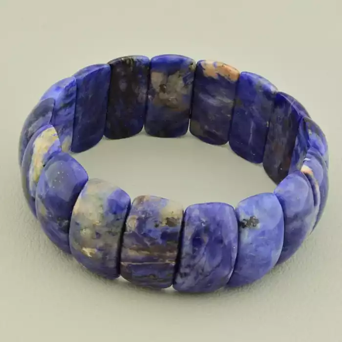 🏷️️ Браслет на резинці Содаліт 19 см F-106007