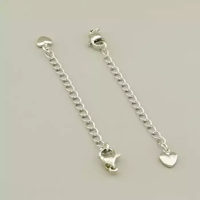 🏷️️ Застібка карабін 10х5мм. (родій) F-106522