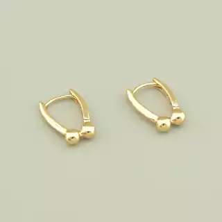 Сережки кільця Xuping (позолота 18к)