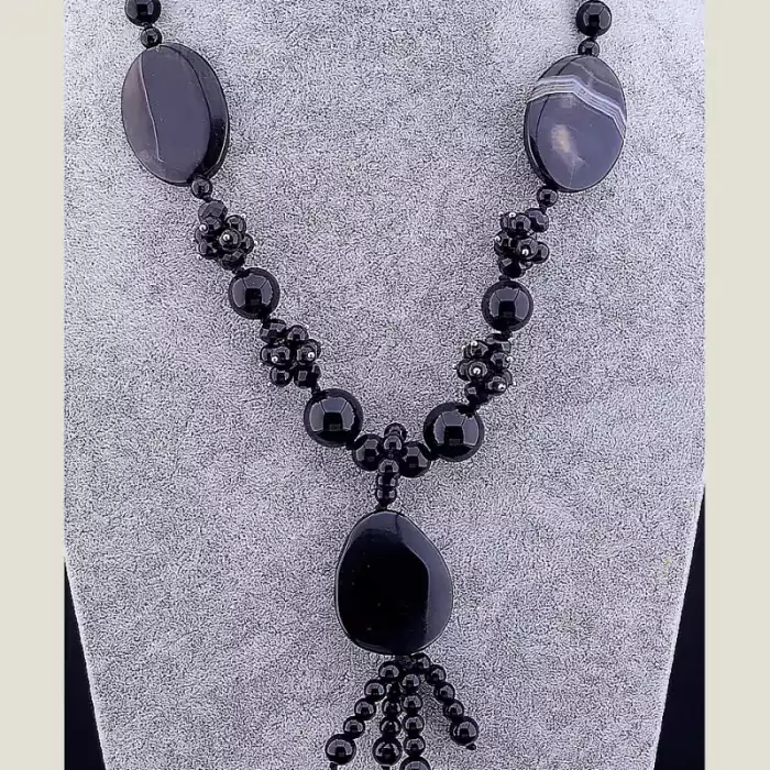 🏷️️ Намисто Агат 55 см ss_14207