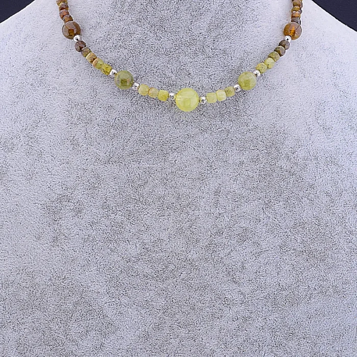 🏷️️ Намисто Гранат 38 см (срібло 925 проба) ss_84920