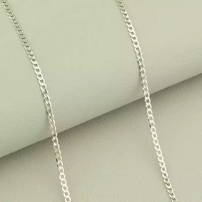 🏷️️ Ланцюг Xuping 50 см. (родій, застібка карабін) ss_100778