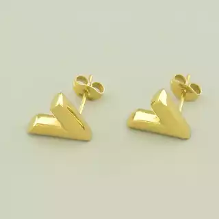 Сережки пусети Xuping (позолота 18к лимонна)