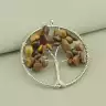 🏷️️ Кулон дерево Тигрове око 50x50мм. F-101192