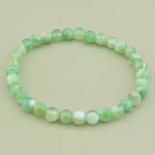 Браслет резинка Агат 19 см.