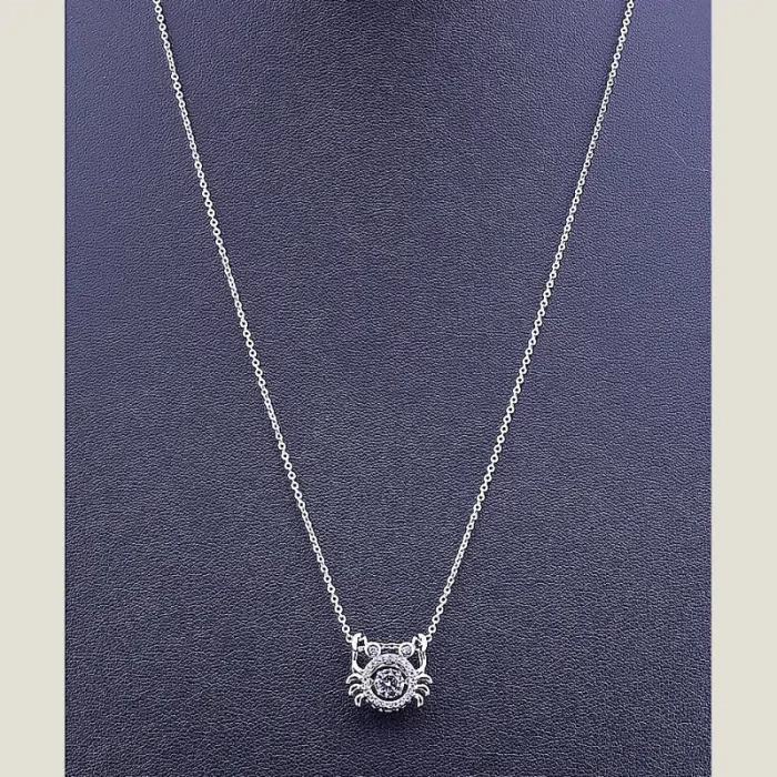 🏷️️ Підвіска краб Xuping Фіаніт 45 см (родій) ss_77610