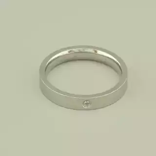 Каблучка медична сталь Xuping Фіаніт (родій)