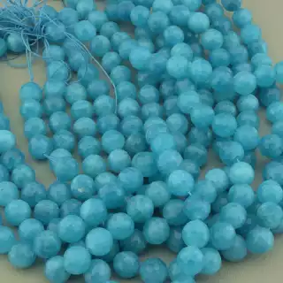 Намистини Кварц 38 см. 9,5мм. на нитці (натуральне каміння, без застібки)