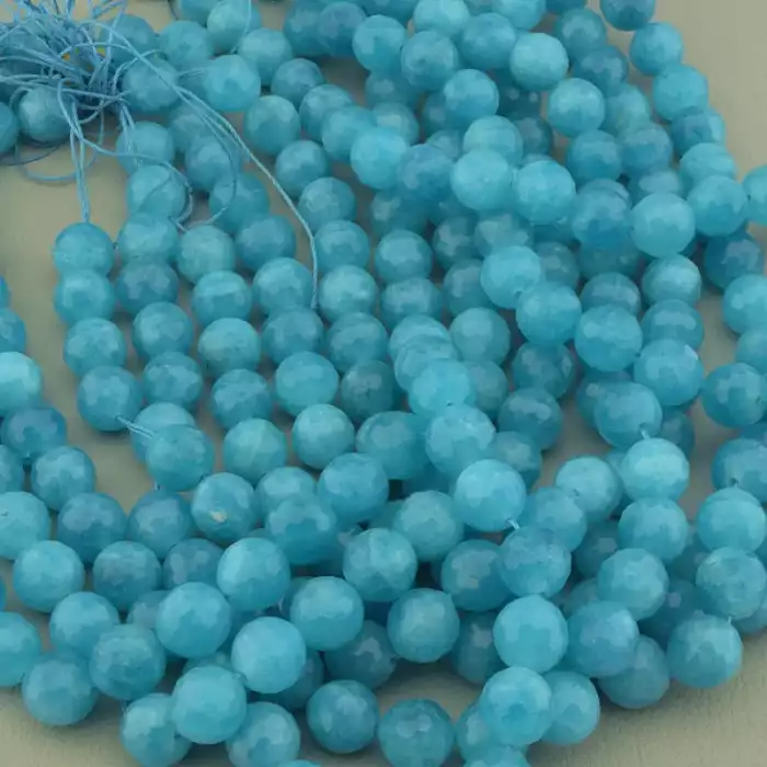 🏷️️ Намистини Кварц 38 см. 9,5мм. на нитці (натуральне каміння, без застібки) ss_103956