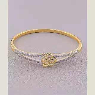 Браслет шарнірний Фіаніт Xuping (позолота/родій)