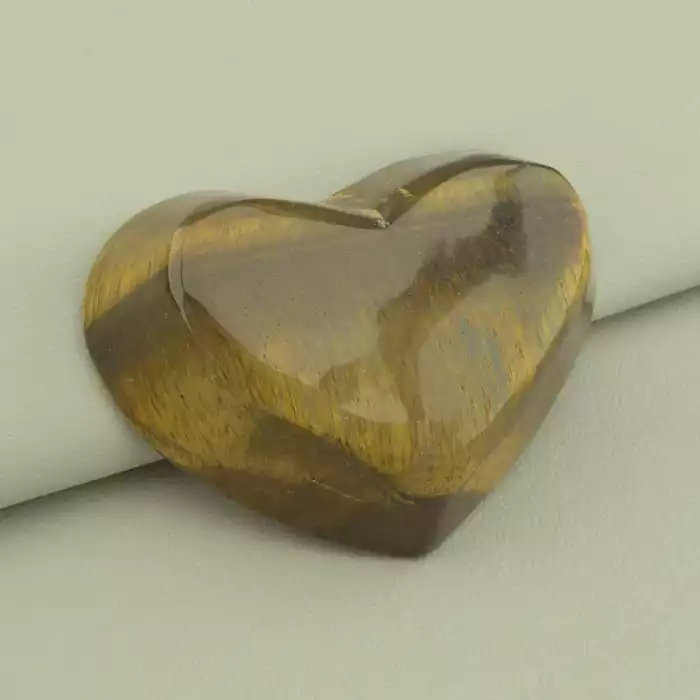 🏷️️ Мінерал серце Тигрове око (77х60х20 мм, коричневий, одиничний екземпляр) ss_105300