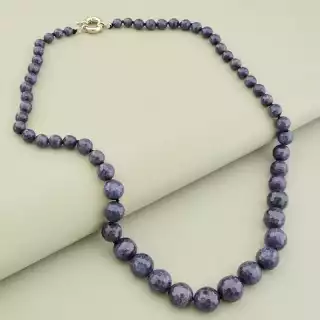 Намисто Сапфір під светр 52 см