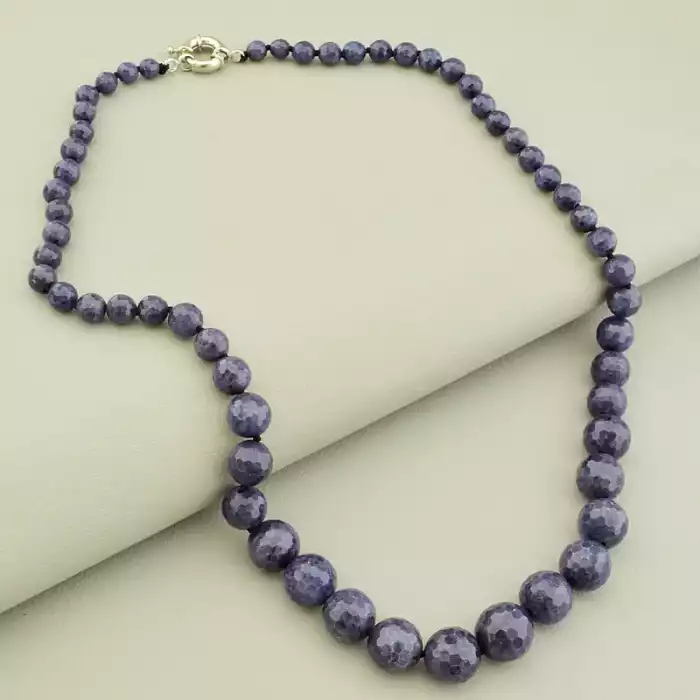 🏷️️ Намисто Сапфір 52 см F-105504