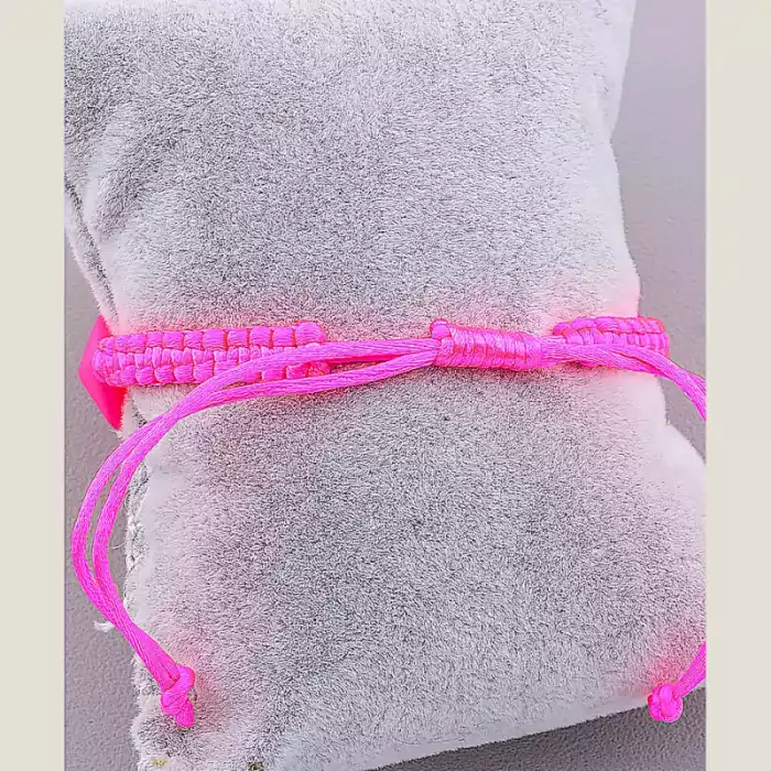 🏷️️ Браслет Шамбала Полімер 17 см малиновий ss_10256