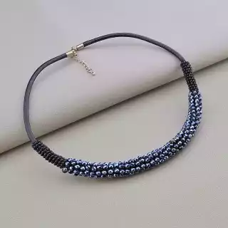 Підвіска Чеський кришталь, Бісер 47 см.