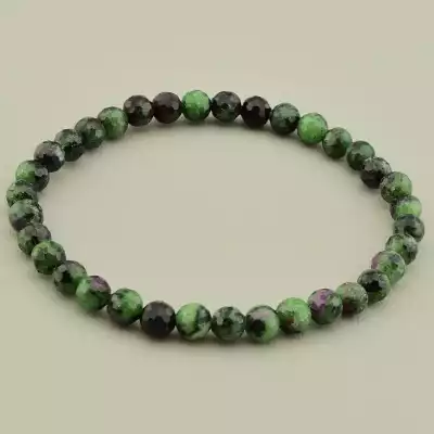 Браслет на резинці Цоізіт 19 см