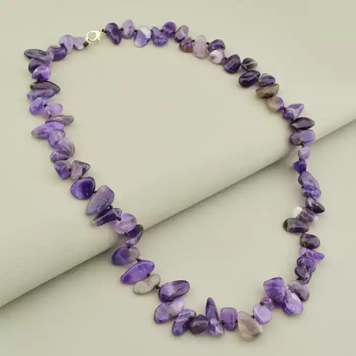 🏷️️ Намисто Аметист 52 см F-105908