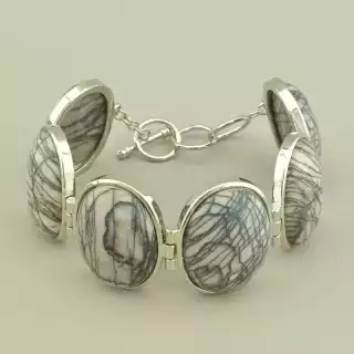 Браслет петля Яшма 19 см.