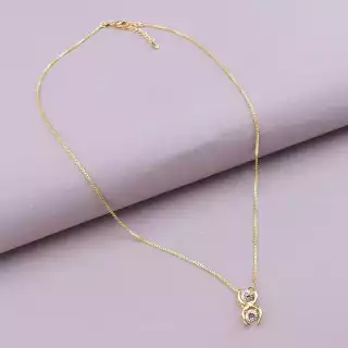 Підвіска Xuping Фіаніт 45 см (позолота 18к)