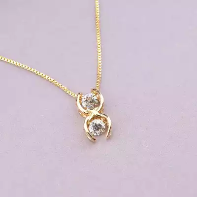 🏷️️ Підвіска Xuping Фіаніт 45 см (позолота 18к) F-91238