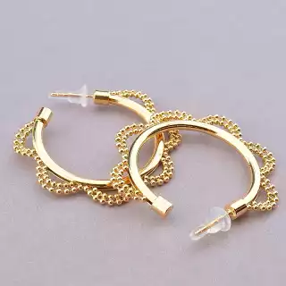 Сережки пусети Xuping (позолота 18к)