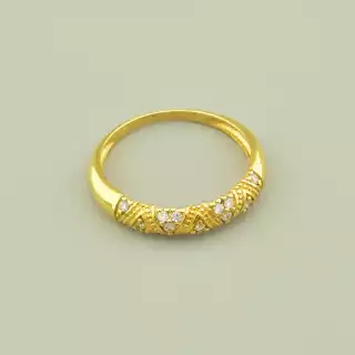 Каблучка Vogue Фіаніт (позолота лимонна 18к)