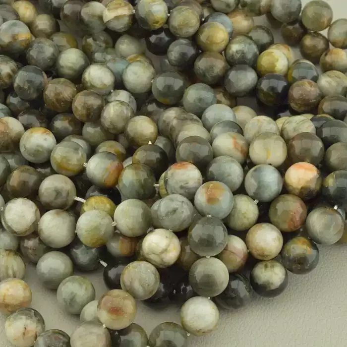 🏷️️ Намистини Орлинне око 40 см. 10,5 мм. на нитці (натуральне каміння, без застібки) ss_99517