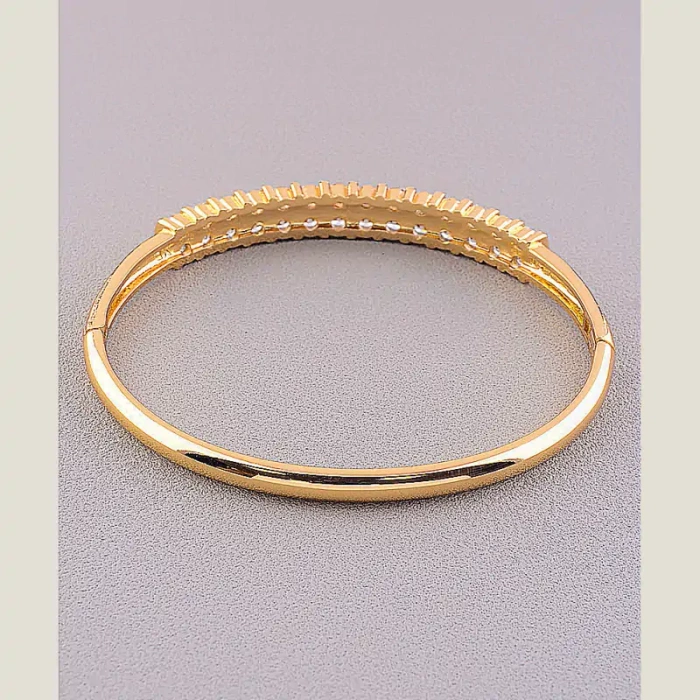 🏷️️ Браслет шарнірний Xuping Фіаніт (позолота 18к) ss_48842