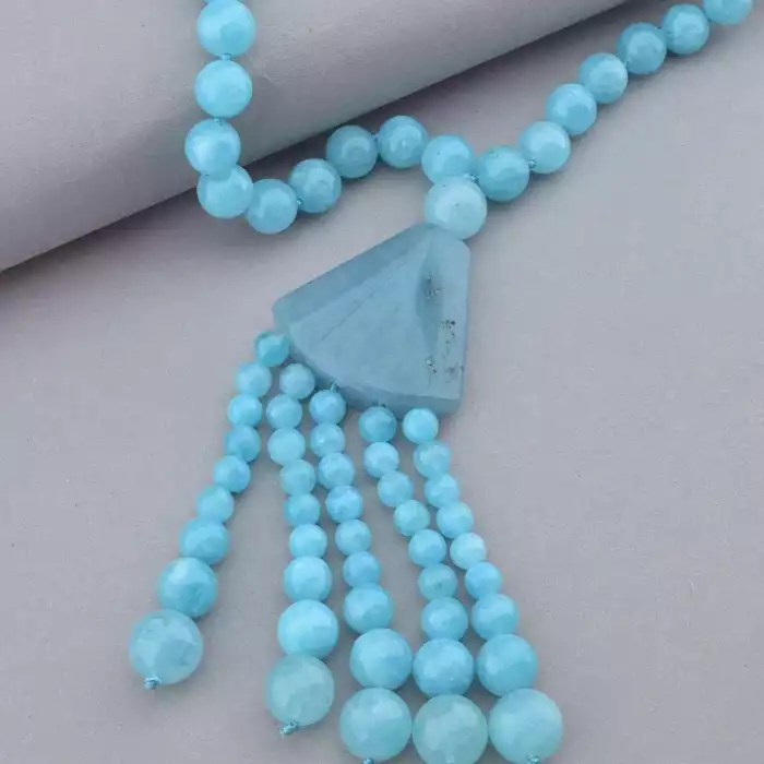 🏷️️ 🏷️️ Намисто Аквамарин 63 см ss_12471 ss_12471