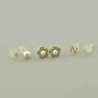 Сережки кільця Xuping Майорка (позолота 18к лимонна)