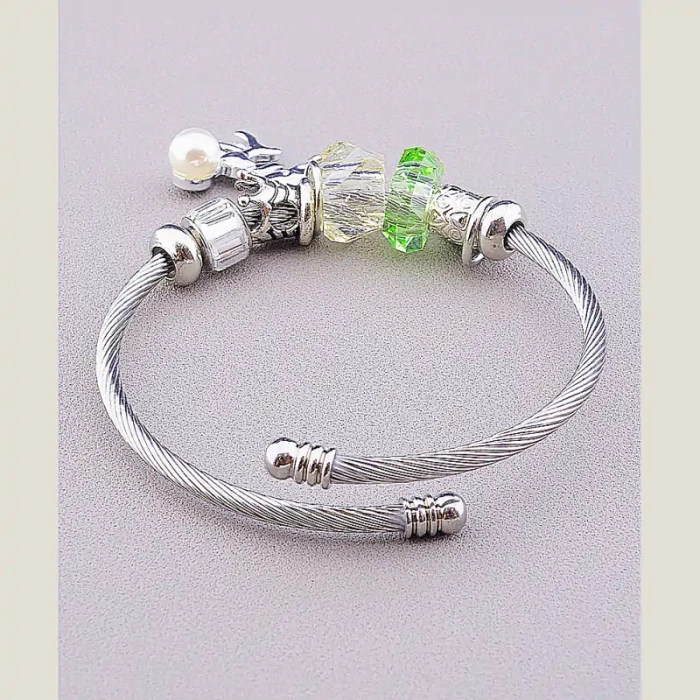 🏷️️ Браслет без застібки FJ Сrystal 17 см ss_54444