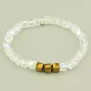 Браслет резинка Чеський кришталь 17 см.