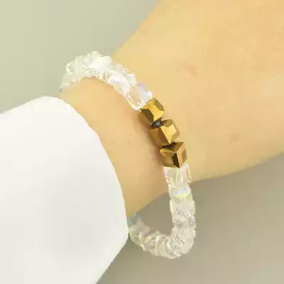 🏷️️ Браслет резинка Чеський кришталь 17 см. F-101993