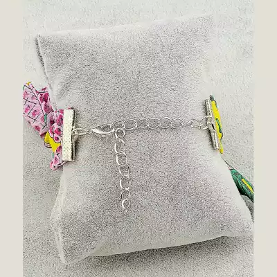 🏷️️ Браслет з карабіном Flora Secret бавовна 17 см F-41820