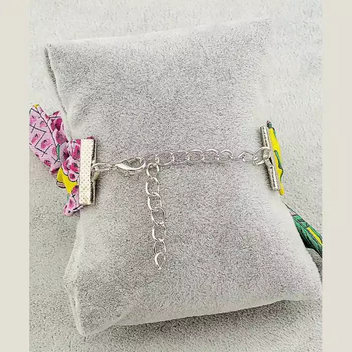 🏷️️ Браслет з карабіном Flora Secret бавовна 17 см ss_41820