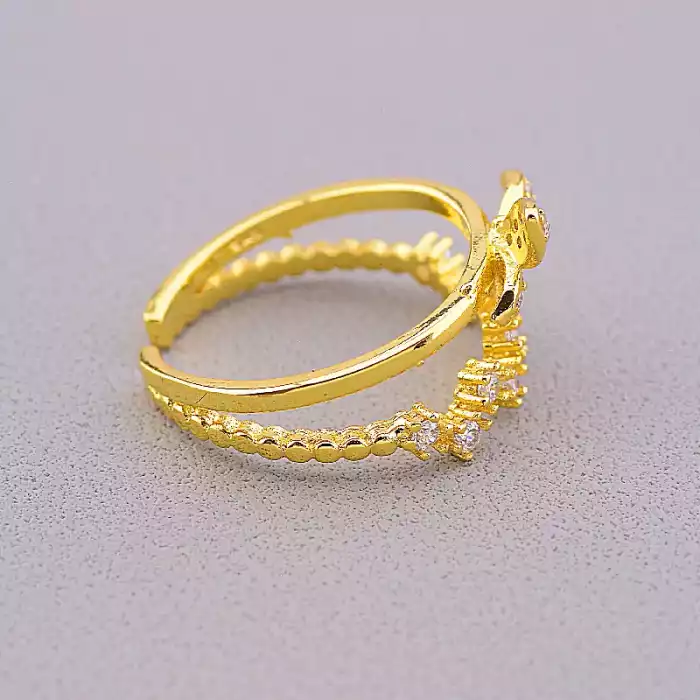 🏷️️ Каблучка роз'ємна метелик FJ Сrystal ss_43285