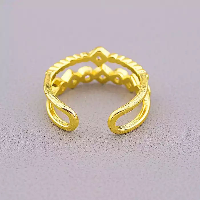 🏷️️ Каблучка роз'ємна FJ Сrystal ss_43385