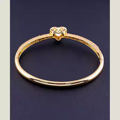 🏷️️ Браслет шарнірний Xuping Фіаніт 17 см (позолота 18к) F-68891