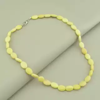 Намисто з жадеїтом зелене, 49 см