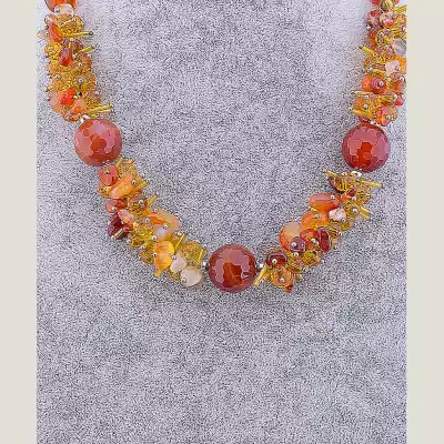 🏷️️ Намисто Сердолік 50 см F-10148