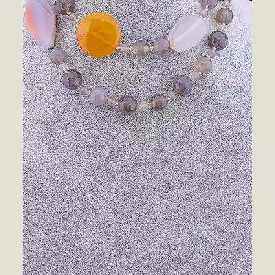 🏷️️ Намисто Агат 80 см F-59255