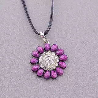 Підвіска квітка Стрази 46 см