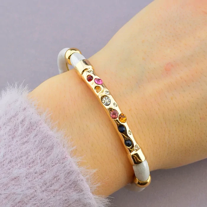 🏷️️ Браслет з магнітною застібкою Сrystal 17 см ss_10945