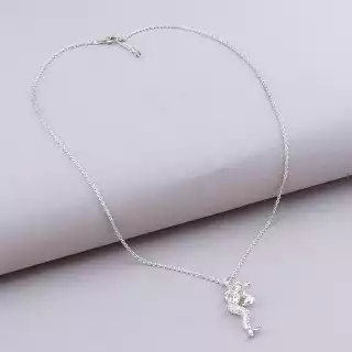 Підвіска русалка Xuping Фіаніт 44 см (родій)