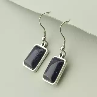 Сережки петля Авантюрин