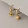 🏷️️ Сережки кільця Xuping Фіаніт (позолота 18к) F-83944